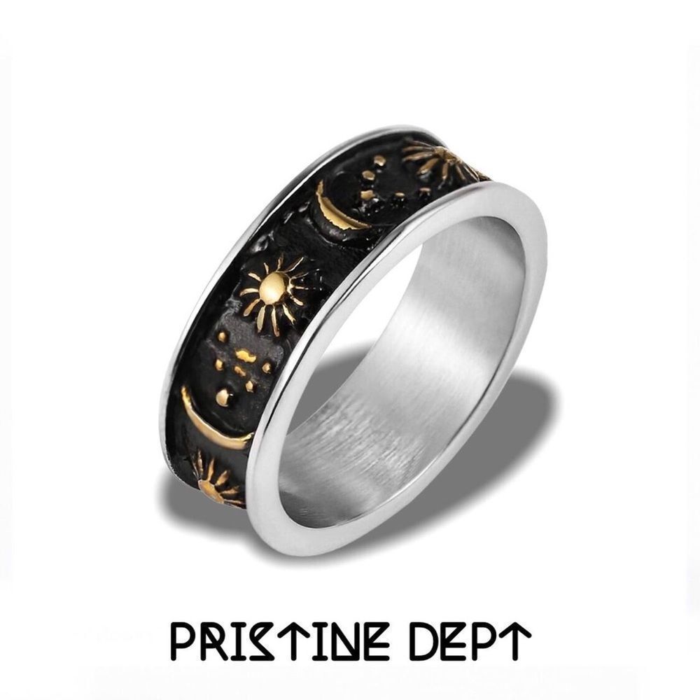 Universal Ring Black Gold 